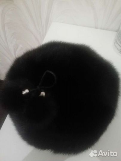 Женский норковый берет