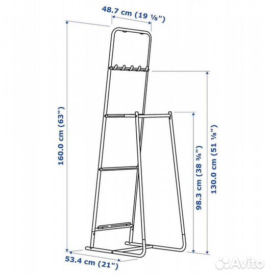 Зеркало напольное IKEA knapper кнаппер