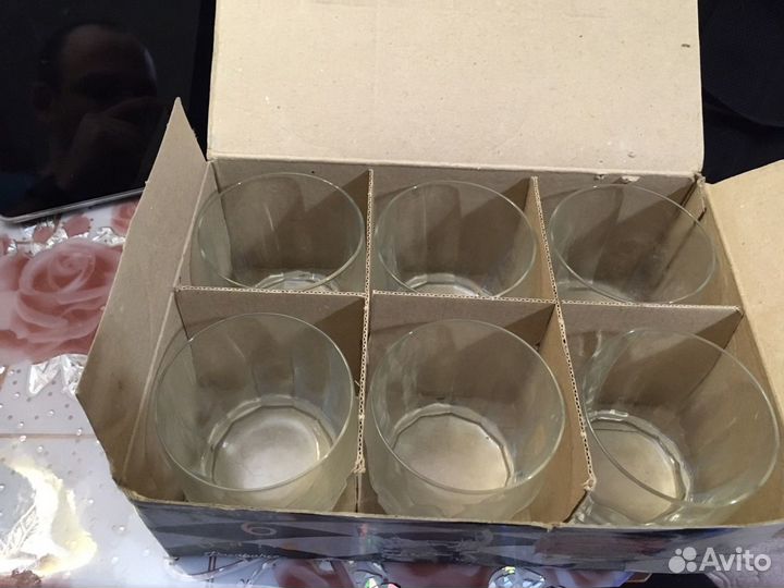 Абсолютно новый набор стаканов для виски