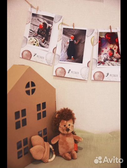 Гирлянда растяжка фотозона на годик с фото