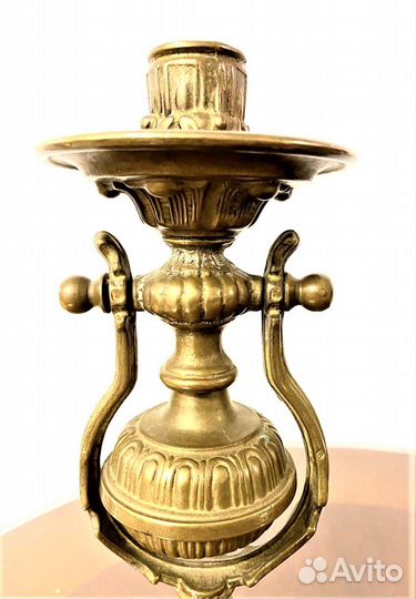 Антикварные подсвечники корабельные бронза Франция