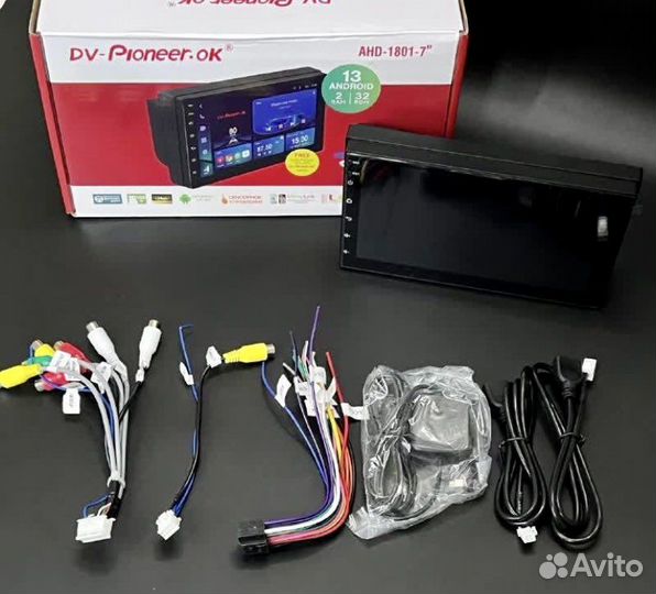 Pioneer автомагнитола android 2*32 AHD-1801-7