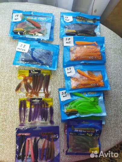 Силиконовые приманки для рыбы