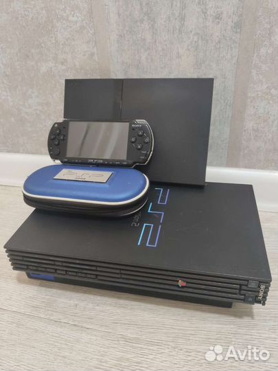 Игровые приставки Sony PS2 Slim, Fat, Psp