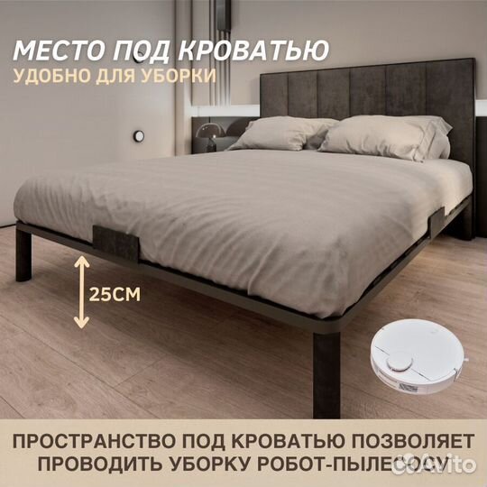 Кровать марго двуспальная 160x200 c мягким изголовьем