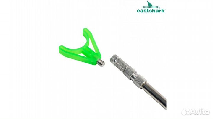 Подставка нержавейка с буром и выкр рогатулей 1,8м