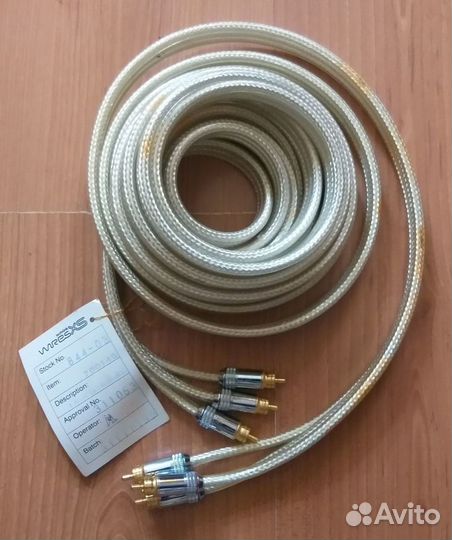 Кабель 3RCA -3RCA WiresXS tech-link 5м