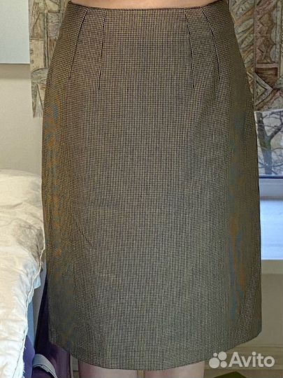 Юбка миди в рубчик