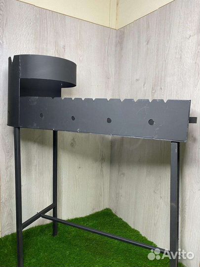 Мангал с печью под казан