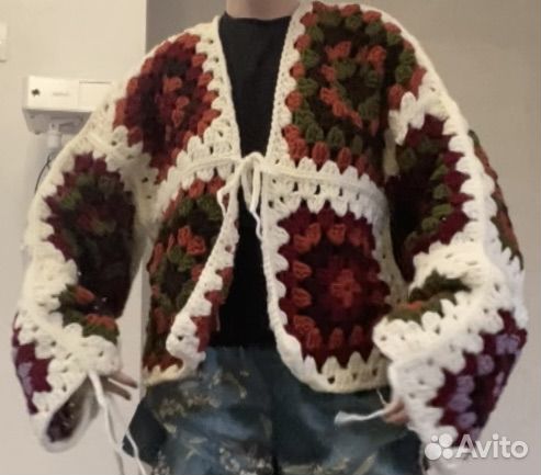 Кардиган бабушкин квадрат