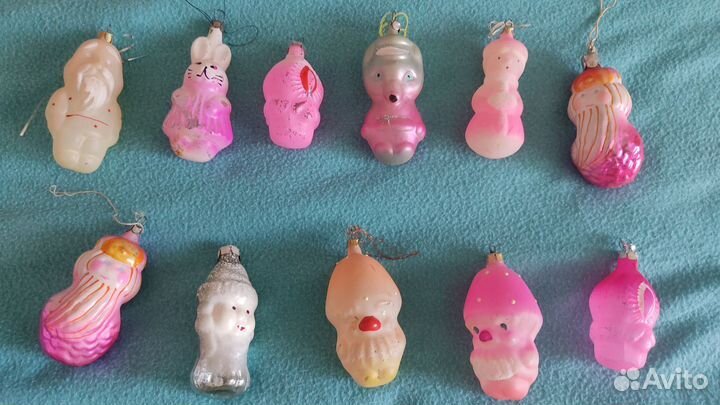 Елочные игрушки СССР советские, винтаж