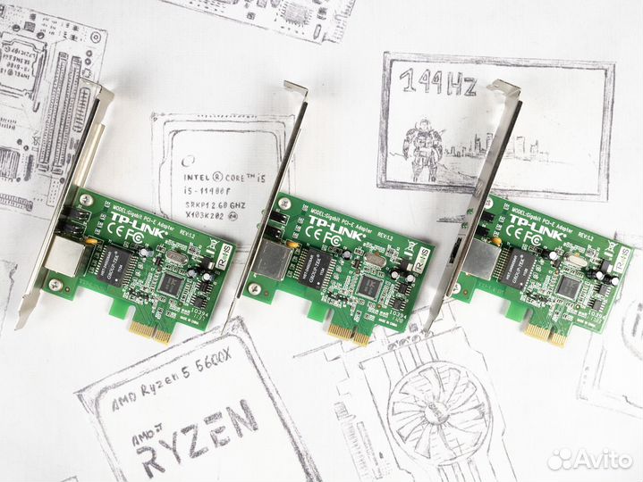 Гигабитные сетевые адаптеры PCI-E TP-Link TG-3468