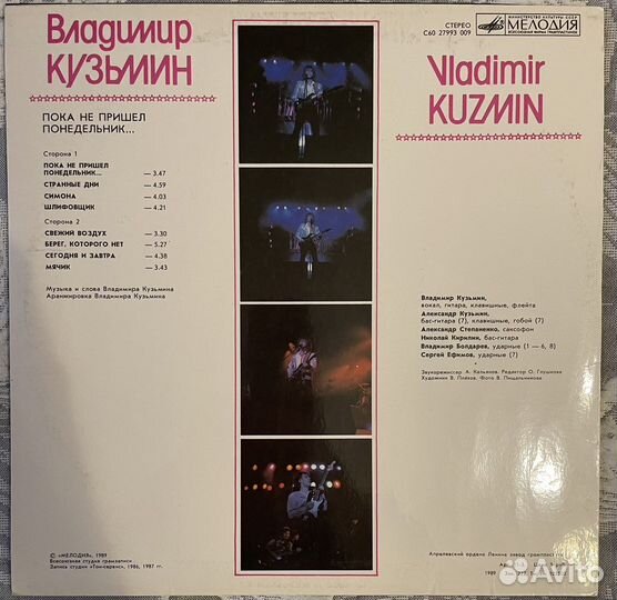 Владимир Кузьмин Винил