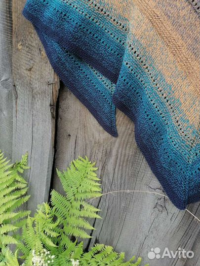Бактус вязаный. Платок. Шаль