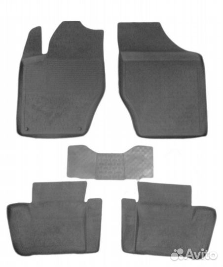 Ковры Citroen C4 седан/хэтчбек резиновые в салон