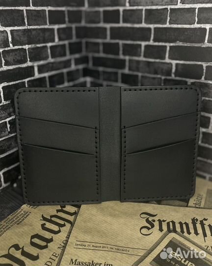 Кошелёк из натуральной кожи, ручной работы