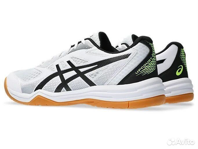 Кроссовки asics Upcourt 5 White/Safety Yellow м