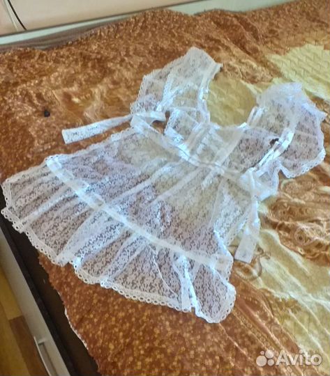 Белый школьный фартук