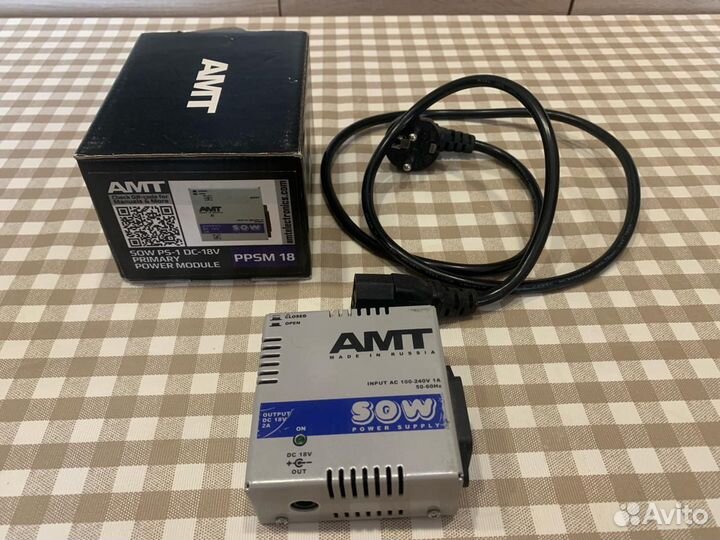 Блок питания для педалборда AMT SOW PS 18V