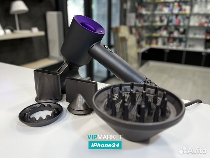 Фен для волос Super Hair Dryer Фиолетовый