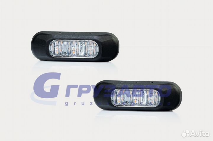 Фонарь cигнальный жёлтый с кабелем 0.25м