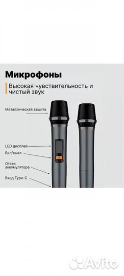 Акустическая система с функцией караоке