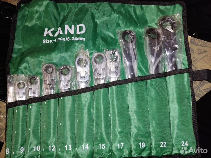 Набор ключей 11в1 плавающие трещотки