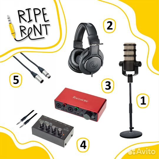 Аренда и прокат аудио для подкастов, радио, шоу