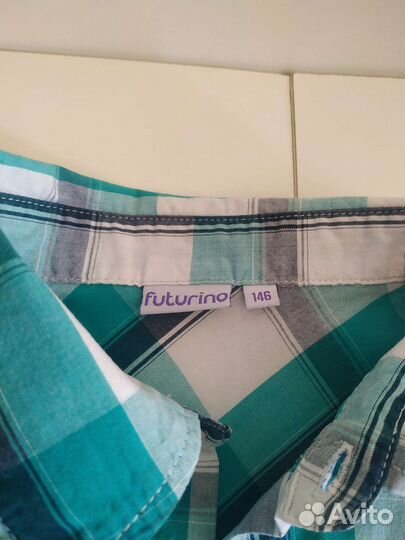 Рубашка летняя на мальчика р. 146