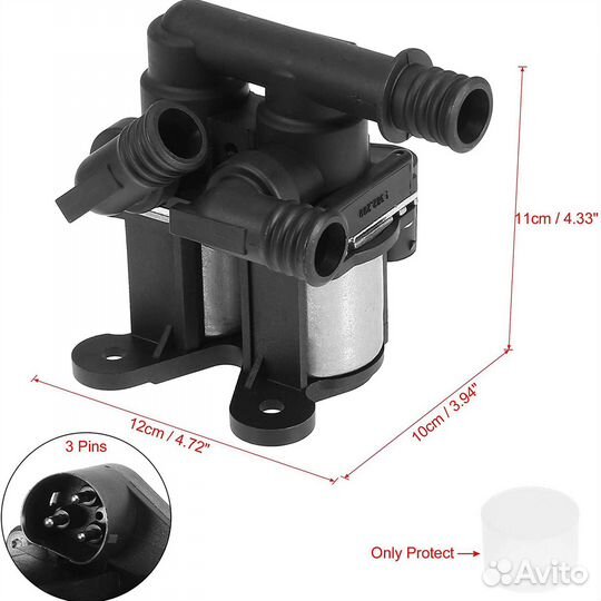 Клапан отопителя BMW 64118391417 1147412062