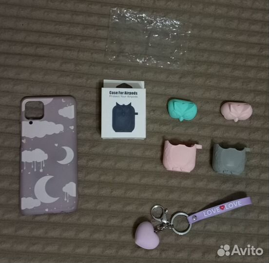Чехол Samsung A 12, брелок, чехлы на AirPods