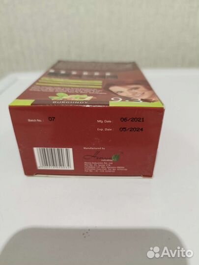 Краска хна натуральная color mate Бургунди