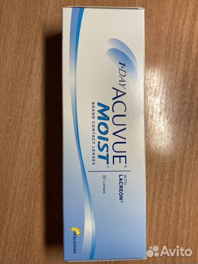 Контактные линзы 1-day acuvue moist -3,25