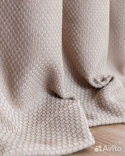 Премиум Шторы Ламия сливочный новые на окна пошив