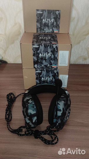 Наушники Trust GXT 1323 Altus с микрофоном (Новые)