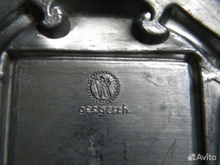 Оловянная настенная тарелка Zinn