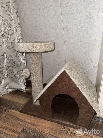 Домик для кошки с когтеточкой