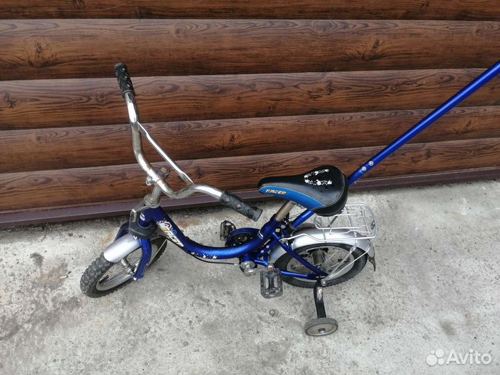 Детский велосипед с ручкой бу