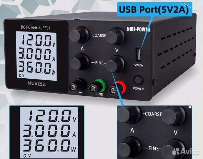 Лабораторный источник питания 30 в 10 А новый