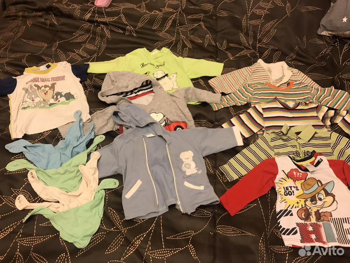 Вещи пакетом на мальчика 68-80