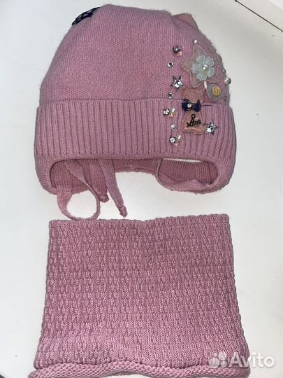 Комплект шапка, шарф