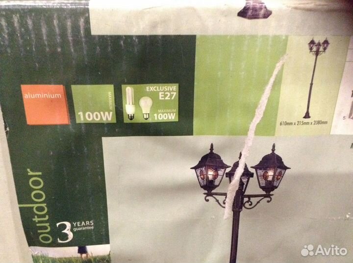 Фонарь уличный садовый