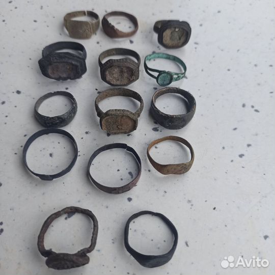 Кольца старина копанина