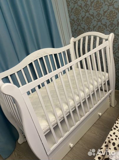 Детская кровать+ матрас