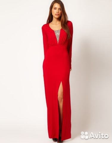 Платье вечернее красное