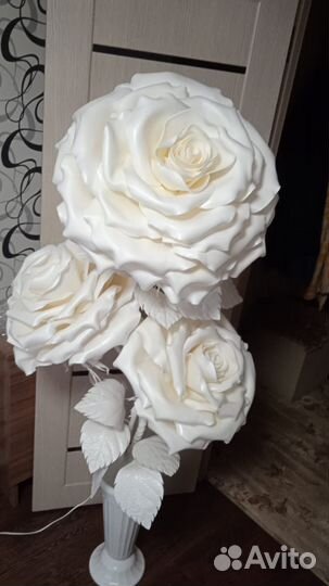 Цветы из изолона светильник