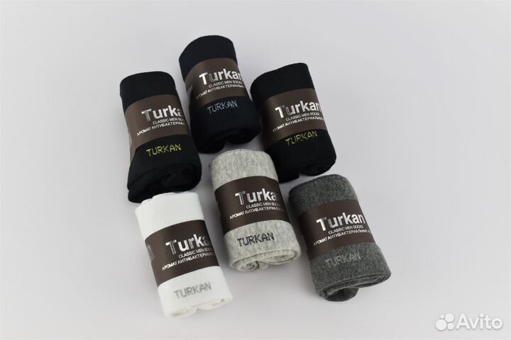 Turkan Носки мужские в коробке, набор 6 пар