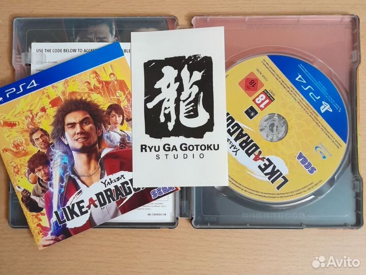 Yakuza Like a Dragon ps4 (бокс с диском)