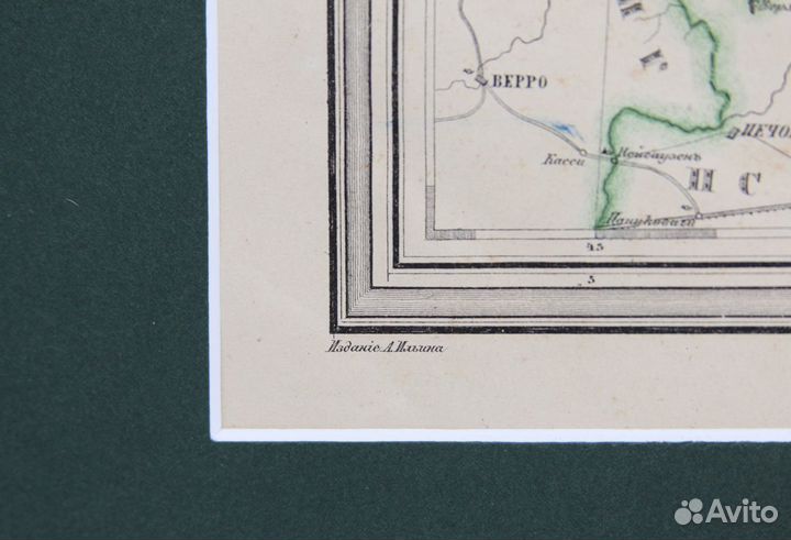 Карта Санкт-Петербургской губернии 1871г. А.Ильина