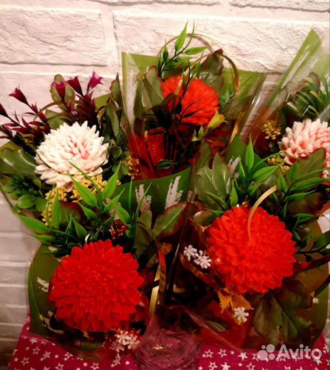 Мыло ручной работы букеты